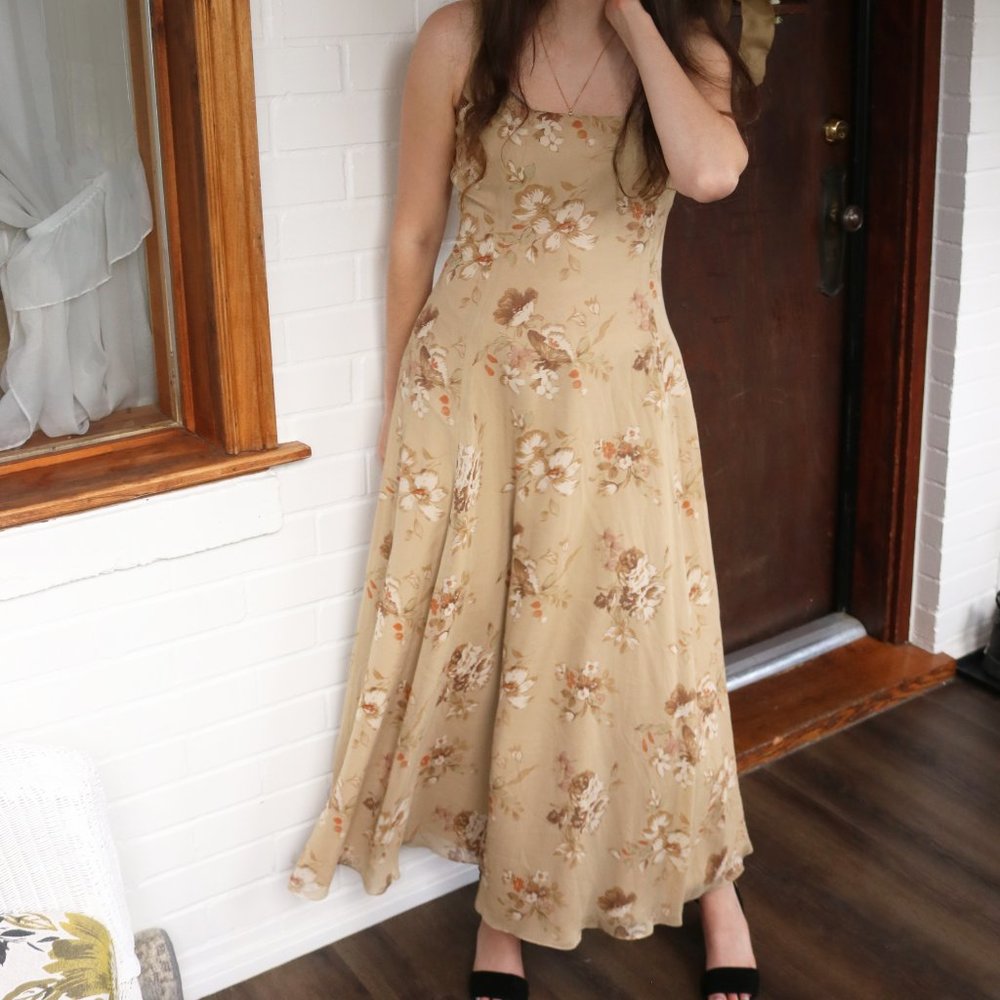 Vintage 100% SILK Ralph Lauren Dress